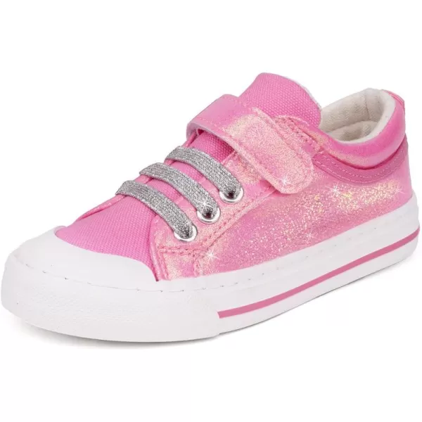 imageToandonToddler Kids Sneakers Sparkle Fashion Glitter Sequins Canvas ShoesPink Star