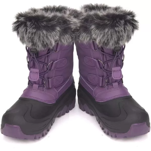 imageOutee Toddler Kids Waterproof Warm Snow Winter Boots with Fur Lined Faux