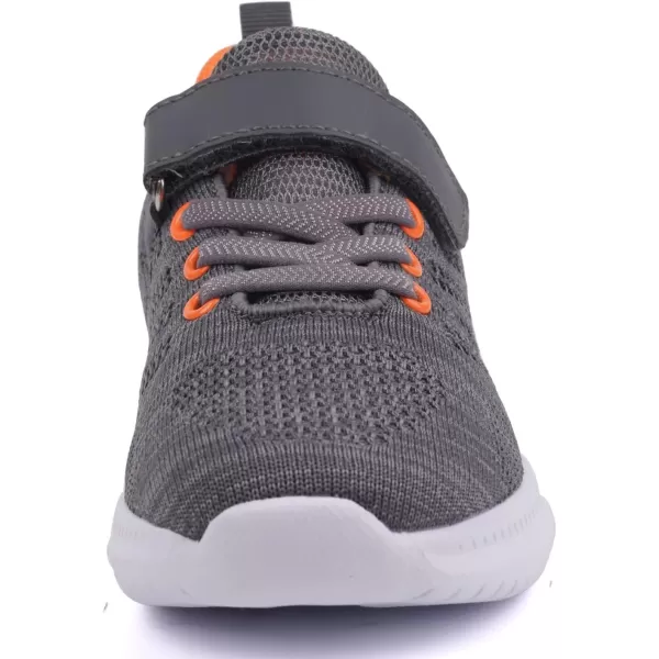 imageToandon Girls Boys Kids Lightwight Breathable Athletic Sport SneakersGrey