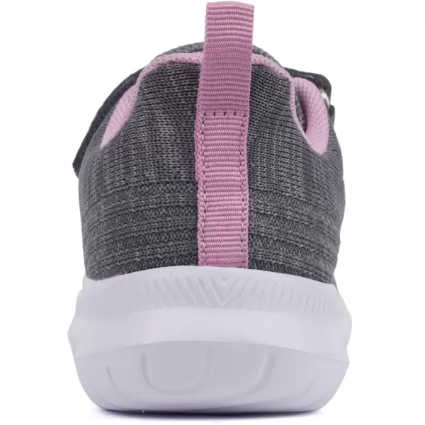 imageToandon Girls Boys Kids Lightwight Breathable Athletic Sport SneakersGrey Purple