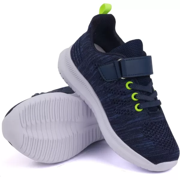 imageToandon Girls Boys Kids Lightwight Breathable Athletic Sport SneakersNavy Blue