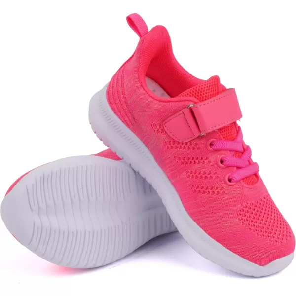 imageToandon Girls Boys Kids Lightwight Breathable Athletic Sport SneakersPink