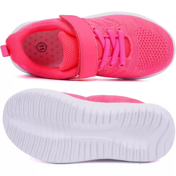 imageToandon Girls Boys Kids Lightwight Breathable Athletic Sport SneakersPink