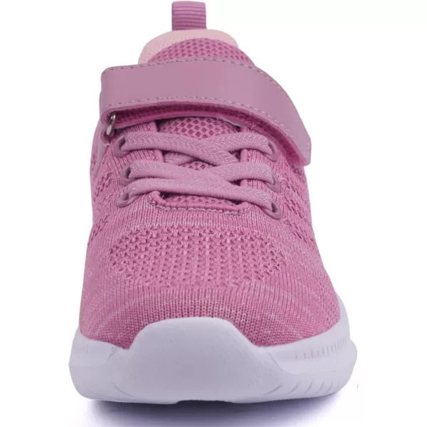 imageToandon Girls Boys Kids Lightwight Breathable Athletic Sport SneakersPink Purple