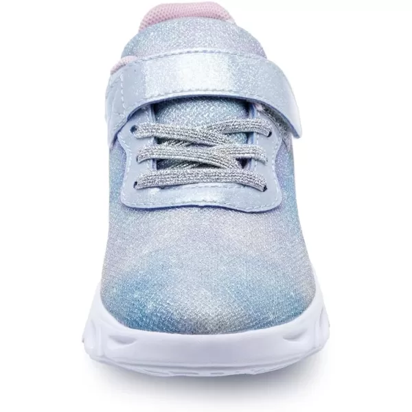 imageToandon Toddler Kids Sparkle Breathable Lightweight Sneakers Light Up by StepGlitter Blue