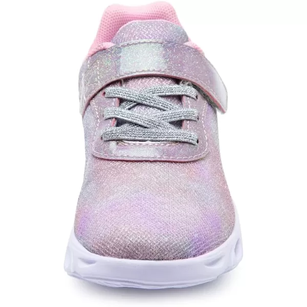 imageToandon Toddler Kids Sparkle Breathable Lightweight Sneakers Light Up by StepGlitter Purple
