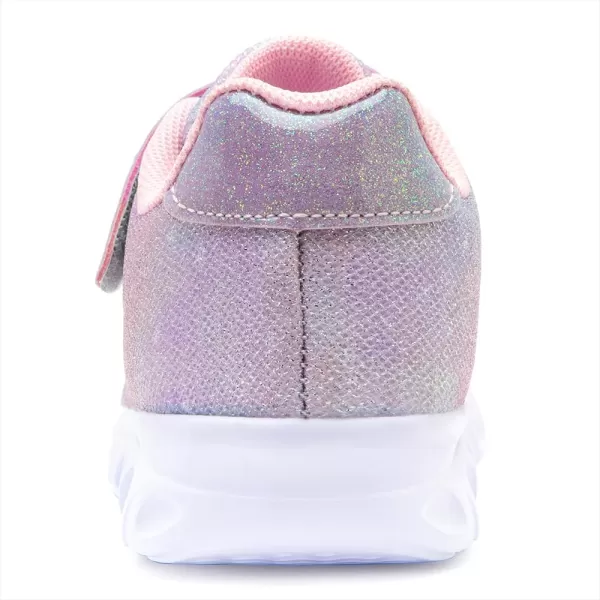 imageToandon Toddler Kids Sparkle Breathable Lightweight Sneakers Light Up by StepGlitter Purple