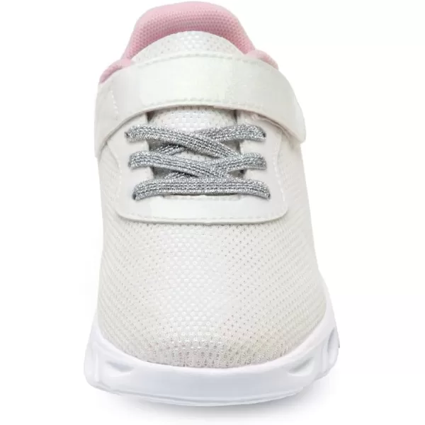 imageToandon Toddler Kids Sparkle Breathable Lightweight Sneakers Light Up by StepGlitter White