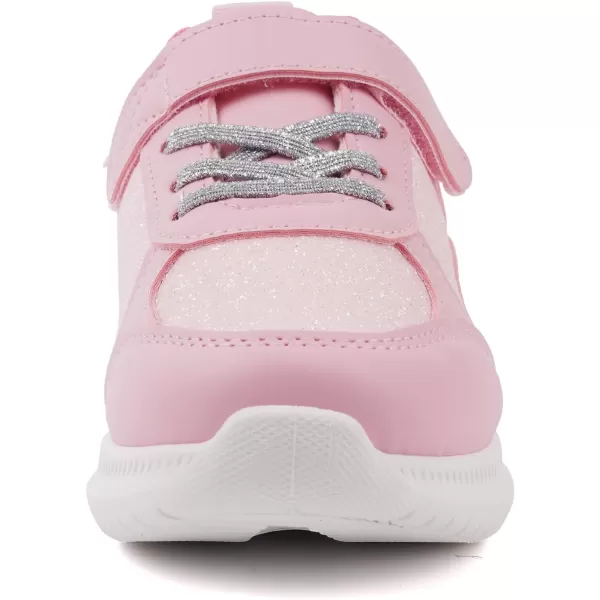 imageToandon Toddler Kids Sneakers Sparkle Fashion Glitter Sequins Canvas ShoesGlitter Pink Pu
