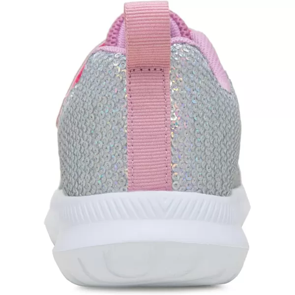 imageToandon Toddler Kids Sneakers Sparkle Fashion Glitter Sequins Canvas ShoesSequins Blue