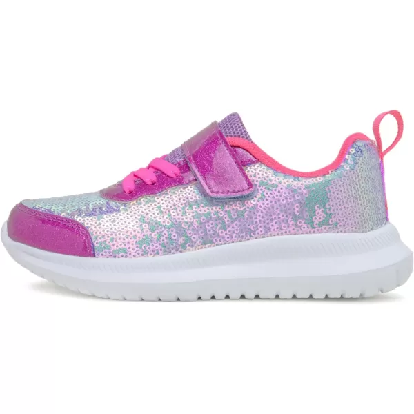 imageToandon Toddler Kids Sneakers Sparkle Fashion Glitter Sequins Canvas ShoesSequins Purple