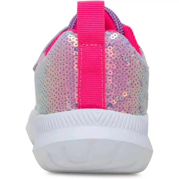 imageToandon Toddler Kids Sneakers Sparkle Fashion Glitter Sequins Canvas ShoesSequins Purple