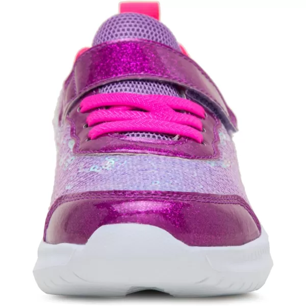 imageToandon Toddler Kids Sneakers Sparkle Fashion Glitter Sequins Canvas ShoesSequins Purple