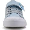 imageToandon Toddler Kids Sneakers Glitter Walking Shoes with Hoop and Loop Age 157Butterfly Blue