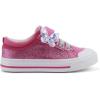 imageToandon Toddler Kids Sneakers Glitter Walking Shoes with Hoop and Loop Age 157Butterfly Purple