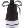 imageToandon Kids Adorable Fashion High Top Casual Canvas SneakersGlitterblack