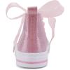 imageToandon Kids Adorable Fashion High Top Casual Canvas SneakersGlitterpink