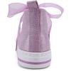 imageToandon Kids Adorable Fashion High Top Casual Canvas SneakersGlitterpurple