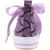 imageToandon Kids Adorable Fashion High Top Casual Canvas SneakersMermaidpurple