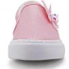 imageToandon Toddler Girls Kids Sparkle Slip On Sneakers Loafers Age 210Butterflyglitter Pink