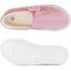 imageToandon Toddler Girls Kids Sparkle Slip On Sneakers Loafers Age 210Butterflyglitter Pink