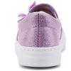 imageToandon Toddler Girls Kids Sparkle Slip On Sneakers Loafers Age 210Butterflyglitter Purple