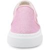 imageToandon Toddler Girls Kids Sparkle Slip On Sneakers Loafers Age 210Glitter Pink