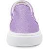 imageToandon Toddler Girls Kids Sparkle Slip On Sneakers Loafers Age 210Glitter Purple