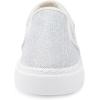 imageToandon Toddler Girls Kids Sparkle Slip On Sneakers Loafers Age 210Glitter White