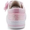 imageToandonToddler Kids Sneakers Sparkle Fashion Glitter Sequins Canvas ShoesButterflypink Strap