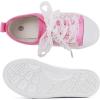 imageToandonToddler Kids Sneakers Sparkle Fashion Glitter Sequins Canvas ShoesSequins Flower Pink