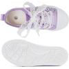 imageToandonToddler Kids Sneakers Sparkle Fashion Glitter Sequins Canvas ShoesSequins Flower Purple