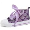 imageToandon Kids Adorable Fashion High Top Casual Canvas SneakersMermaidpurple