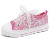 imageToandonToddler Kids Sneakers Sparkle Fashion Glitter Sequins Canvas ShoesSequins Flower Pink