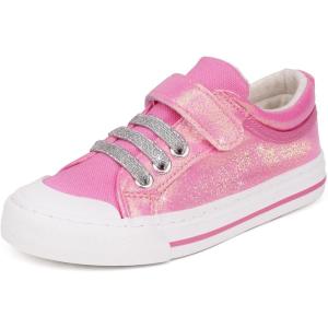imageToandonToddler Kids Sneakers Sparkle Fashion Glitter Sequins Canvas ShoesPink Strap