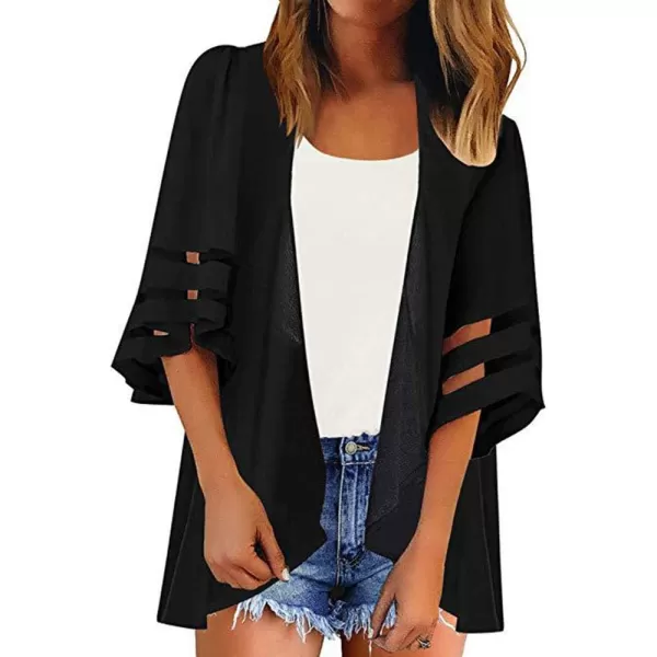 Zando Womens Floral Kimono Cover Ups Short Sleeve Kimono Cardigans Casual Shawl Cardigan Loose Open Front Kimono Tops