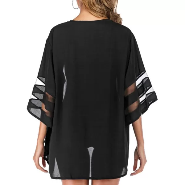 Zando Womens Floral Kimono Cover Ups Short Sleeve Kimono Cardigans Casual Shawl Cardigan Loose Open Front Kimono Tops