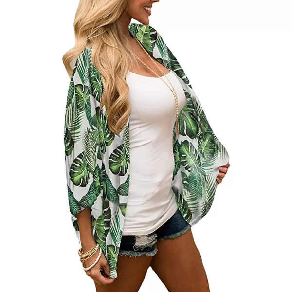 Zando Womens Floral Kimono Cover Ups Short Sleeve Kimono Cardigans Casual Shawl Cardigan Loose Open Front Kimono Tops
