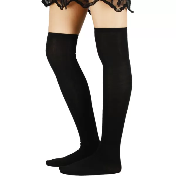 Zando Womens Stripes Thin Tube Socks Thigh High Tights Over Knee Socks Casual Knee High Stockings Striped Thigh Highs