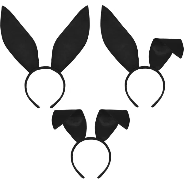 Zando Womens Bunny Costume Set - Rabbit Ears Headband Collar Bow Tie Cuffs Bunny Tail for Easter Halloween Party Accessories