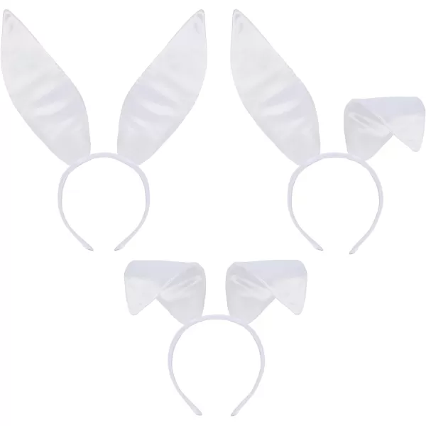 Zando Womens Bunny Costume Set - Rabbit Ears Headband Collar Bow Tie Cuffs Bunny Tail for Easter Halloween Party Accessories