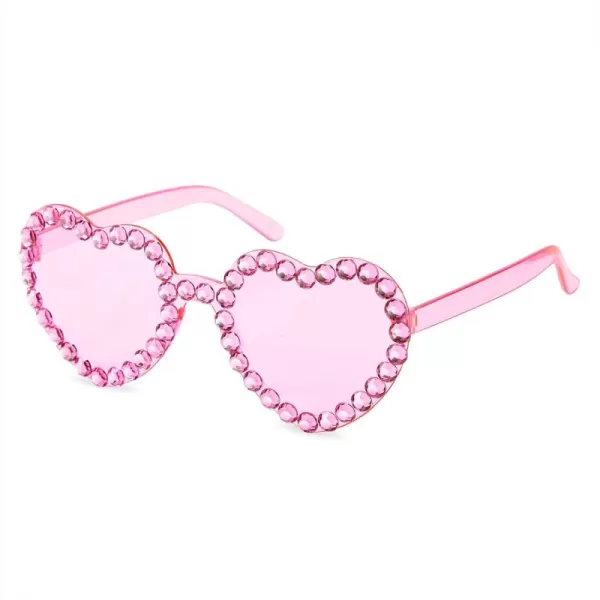 Zando Heart Shaped Sunglasses Colored Rimless Transparent Heart Glasses Unisex for Party Holiday Birthday