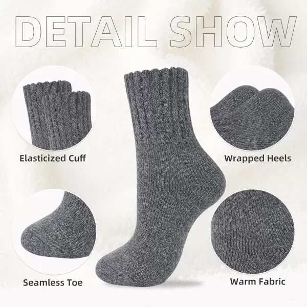 Zando Cozy Socks Warm Socks Wool Socks for Women Cute Socks for Women Boot Crew Socks Long Thick Socks Women's Socks
