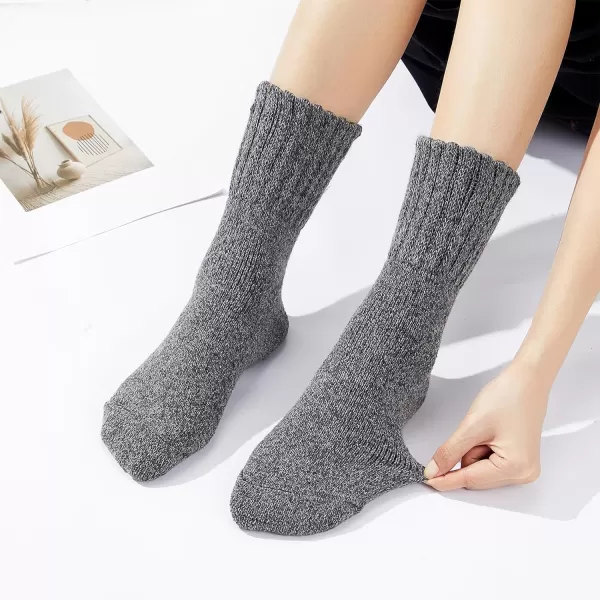 Zando Cozy Socks Warm Socks Wool Socks for Women Cute Socks for Women Boot Crew Socks Long Thick Socks Women's Socks