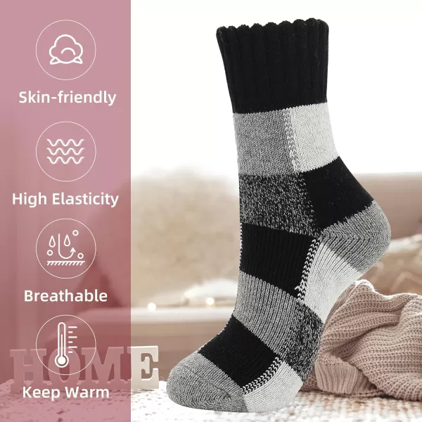 Zando Cozy Socks Warm Socks Wool Socks for Women Cute Socks for Women Boot Crew Socks Long Thick Socks Women's Socks