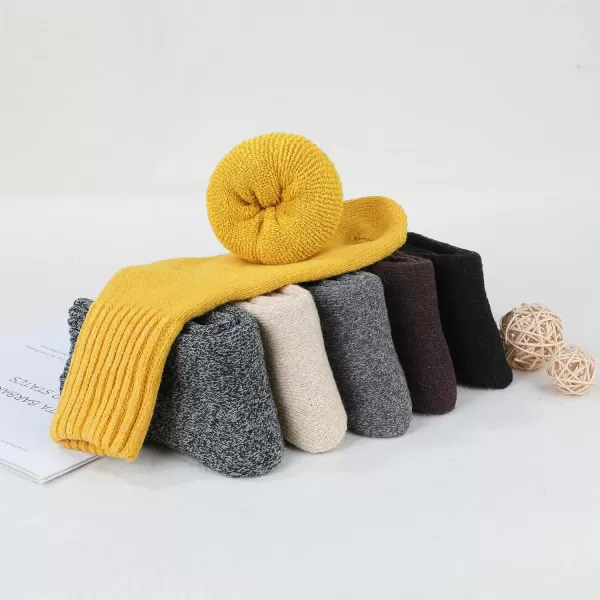 Zando Cozy Socks Warm Socks Wool Socks for Women Cute Socks for Women Boot Crew Socks Long Thick Socks Women's Socks
