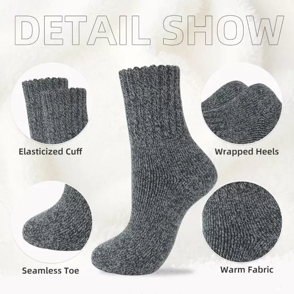 Zando Cozy Socks Warm Socks Wool Socks for Women Cute Socks for Women Boot Crew Socks Long Thick Socks Women's Socks