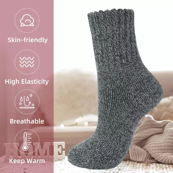 Zando Cozy Socks Warm Socks Wool Socks for Women Cute Socks for Women Boot Crew Socks Long Thick Socks Women's Socks