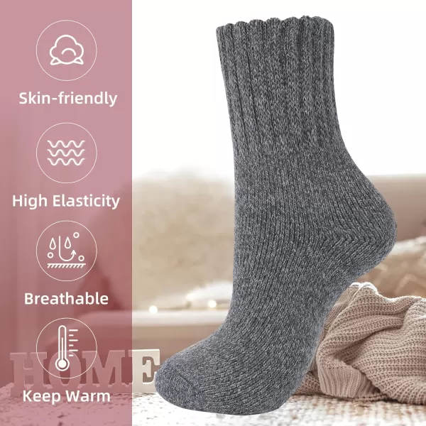 Zando Cozy Socks Warm Socks Wool Socks for Women Cute Socks for Women Boot Crew Socks Long Thick Socks Women's Socks