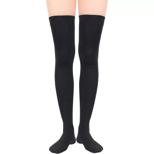 Zando Womens Long Thigh High Socks Cotton Over the Knee High Socks Thin Thigh High Stockings Pack for Daily Wear